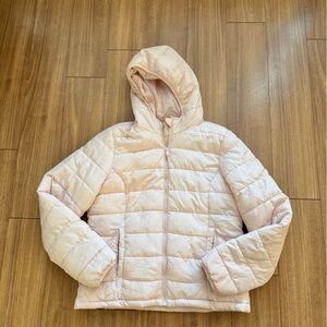 Aeropostale Light Pink Hooded Puffer Jacket
